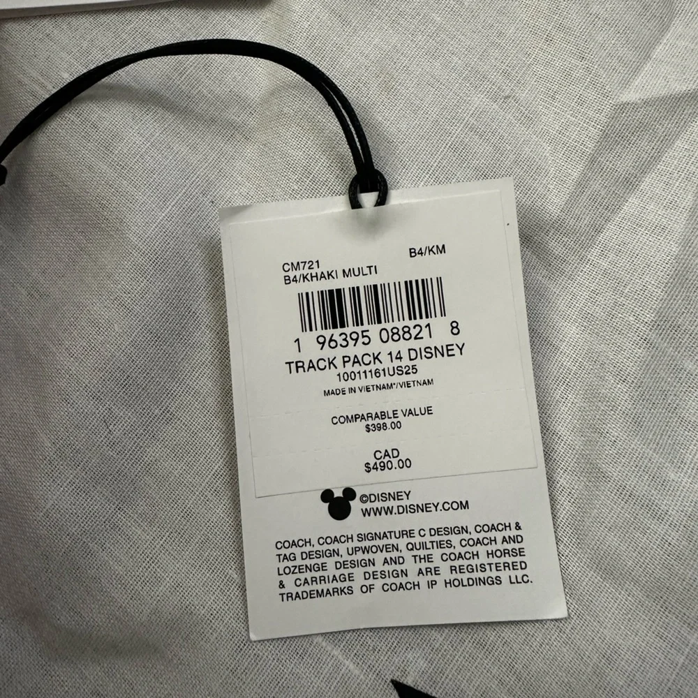 Disney x Coach Track Pack 14 Slingback Bag - Picture 13 of 13